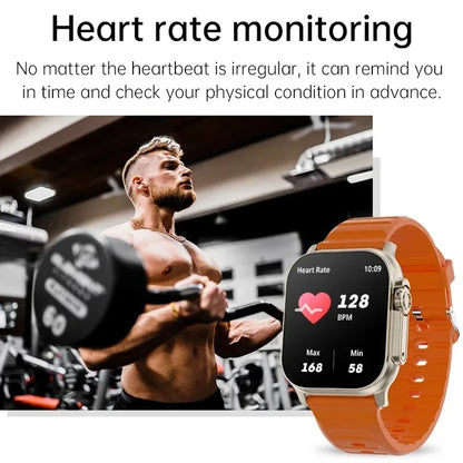 2026 Men's Smart Watch with 2.01-Inch HD Display, Bluetooth Calling, Health and Fitness Tracking, Multi-Sport Modes for Android and iOS