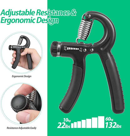 Adjustable Grip Strength Trainer for Enhanced Forearm Strength - Ideal for Musicians and Athletes