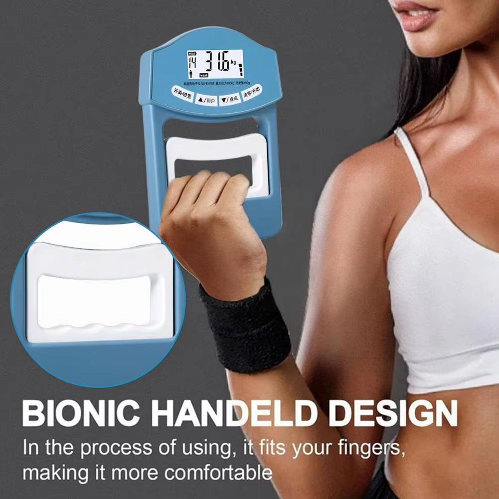 Digital Grip Strength Tester with LED Display for Hand Strength Evaluation