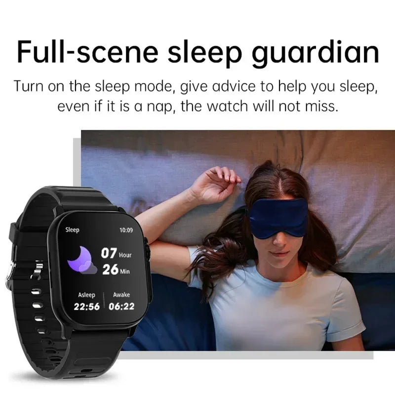 2026 Men's Smart Watch with 2.01-Inch HD Display, Bluetooth Calling, Health and Fitness Tracking, Multi-Sport Modes for Android and iOS
