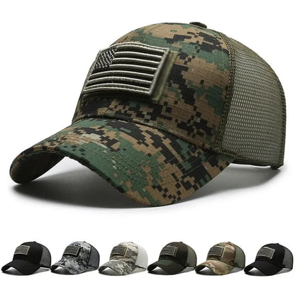 Women's and Men's Breathable Mesh Baseball Cap with Embroidered Personality Stickers - Spring and Summer Outdoor Sunscreen Hat