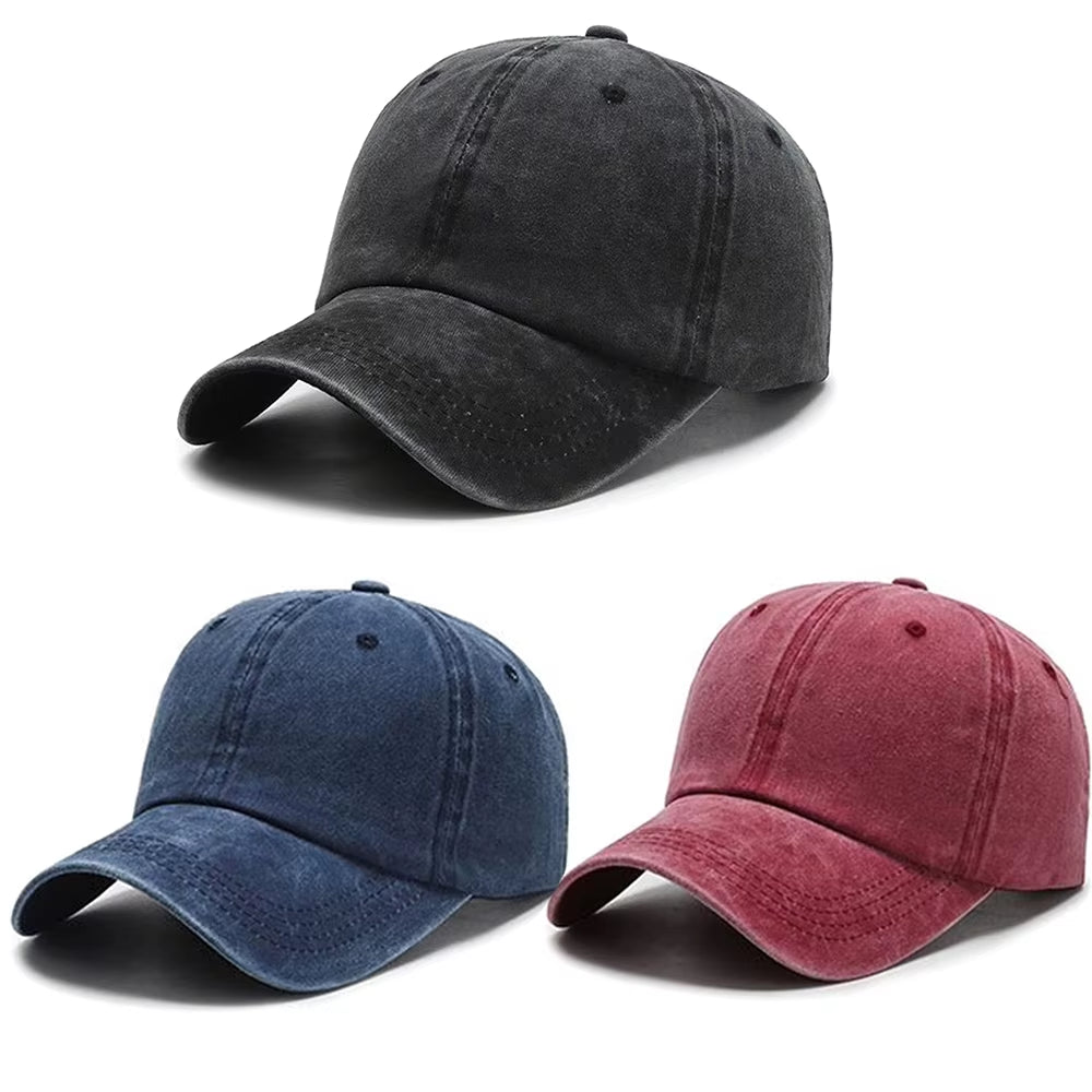 Men's and Women's Fashion Solid Baseball Caps - Snapback Casual Hip Hop Style Dad Hats