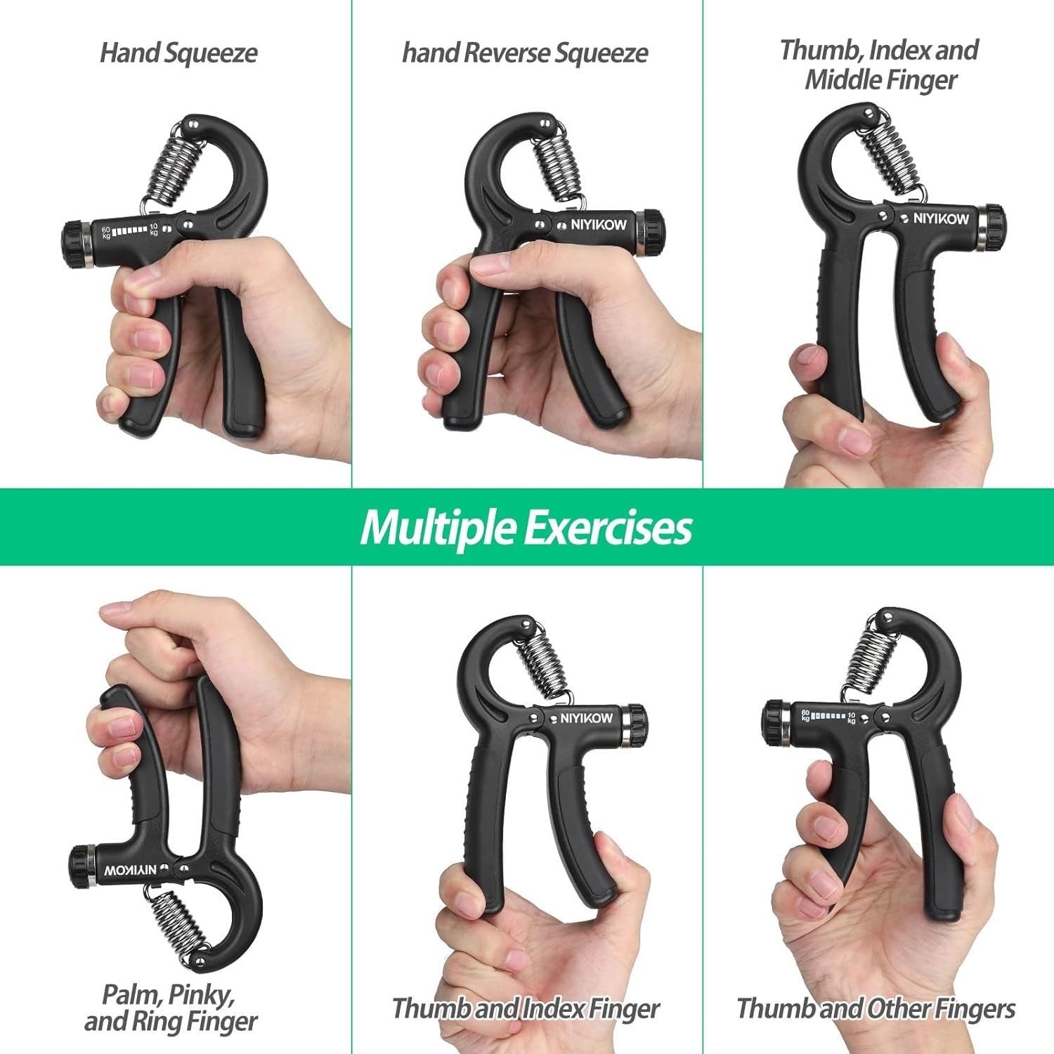 Adjustable Grip Strength Trainer for Enhanced Forearm Strength - Ideal for Musicians and Athletes