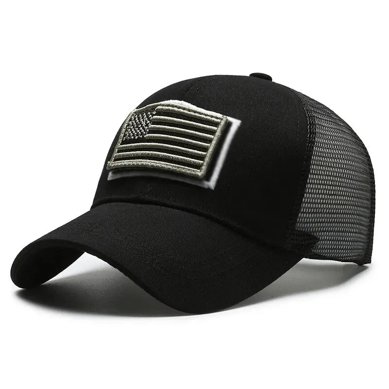 Women's and Men's Breathable Mesh Baseball Cap with Embroidered Personality Stickers - Spring and Summer Outdoor Sunscreen Hat