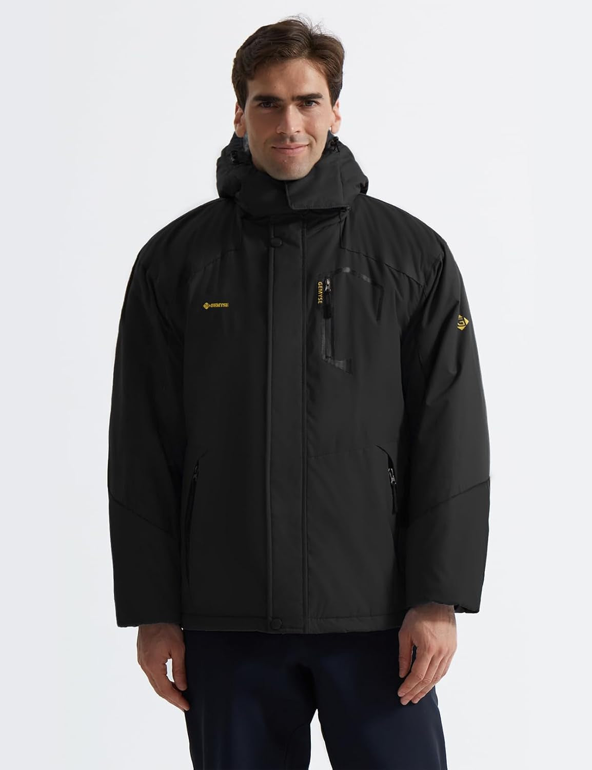 Men'S Mountain Waterproof Ski Snow Jacket Winter Windproof Rain Jacket