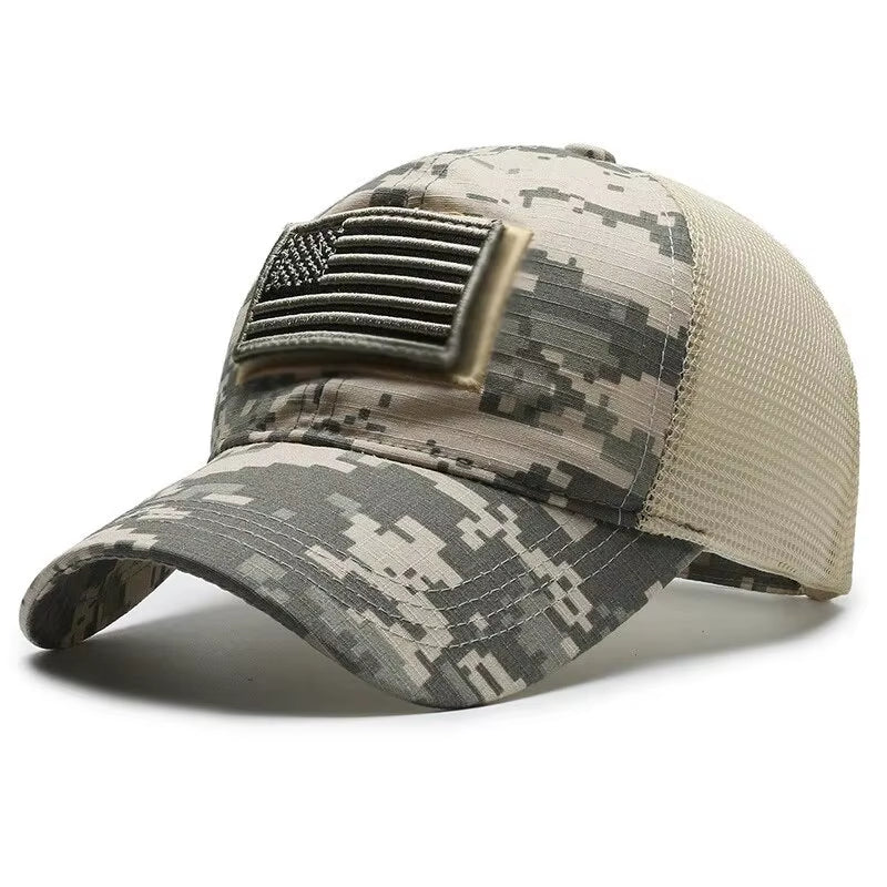 Women's and Men's Breathable Mesh Baseball Cap with Embroidered Personality Stickers - Spring and Summer Outdoor Sunscreen Hat