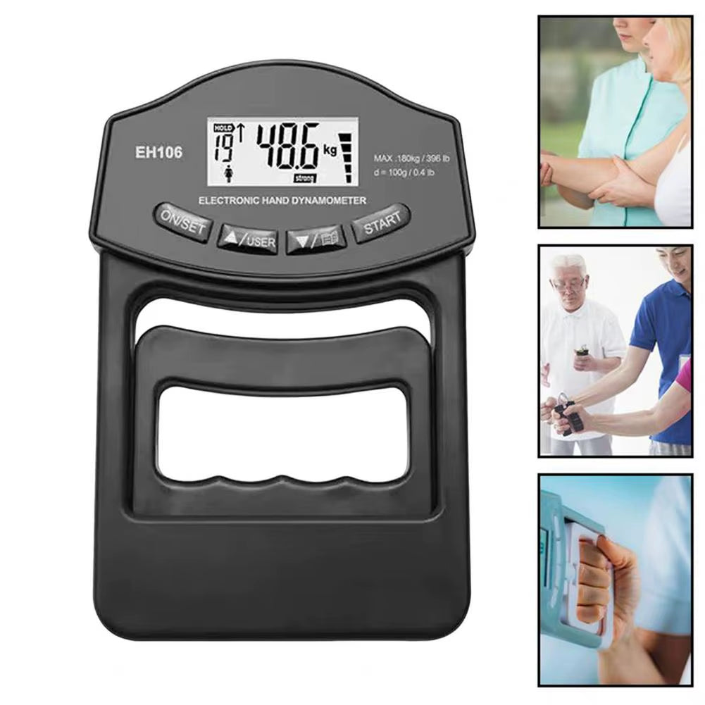 Digital Grip Strength Tester with LED Display for Hand Strength Evaluation