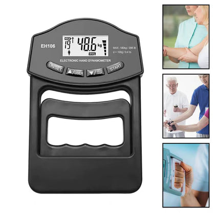 Digital Grip Strength Tester with LED Display for Hand Strength Evaluation