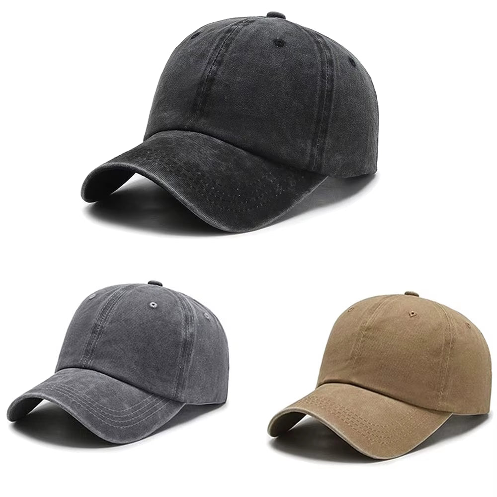 Men's and Women's Fashion Solid Baseball Caps - Snapback Casual Hip Hop Style Dad Hats
