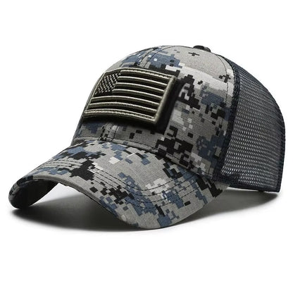 Women's and Men's Breathable Mesh Baseball Cap with Embroidered Personality Stickers - Spring and Summer Outdoor Sunscreen Hat