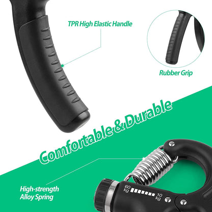 Adjustable Grip Strength Trainer for Enhanced Forearm Strength - Ideal for Musicians and Athletes