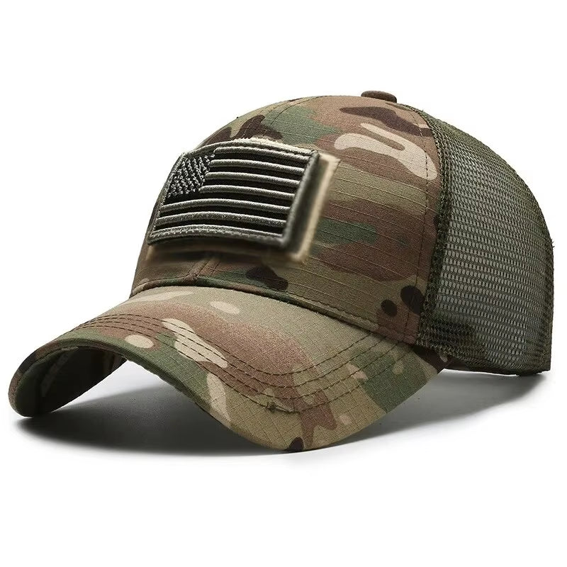 Women's and Men's Breathable Mesh Baseball Cap with Embroidered Personality Stickers - Spring and Summer Outdoor Sunscreen Hat