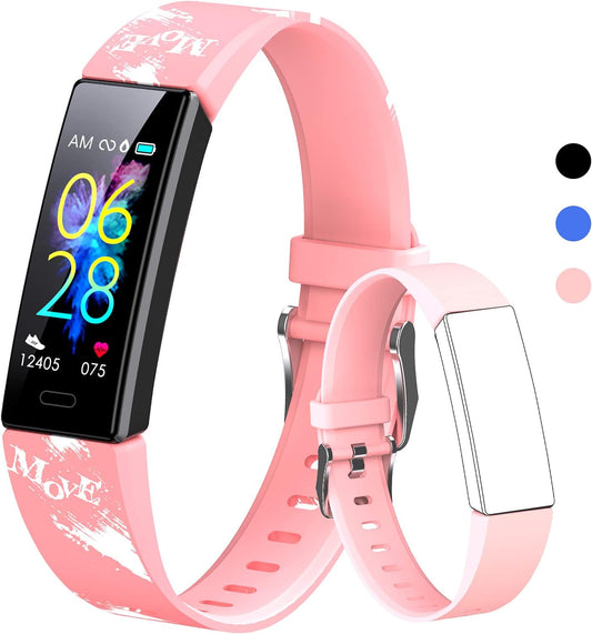Children's Fitness Tracker Smart Watch - IP68 Waterproof Activity Monitor with Pedometer, Stopwatch, and 11 Sport Modes for Ages 6-16