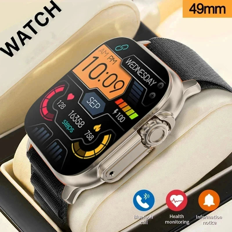 2026 Men's Smart Watch with 2.01-Inch HD Display, Bluetooth Calling, Health and Fitness Tracking, Multi-Sport Modes for Android and iOS