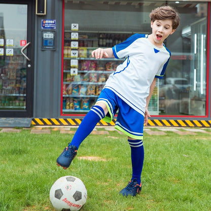 Children's Outdoor Soccer Cleats for Firm Ground - Comfortable Athletic Footwear (Toddler/Little Kid/Big Kid)