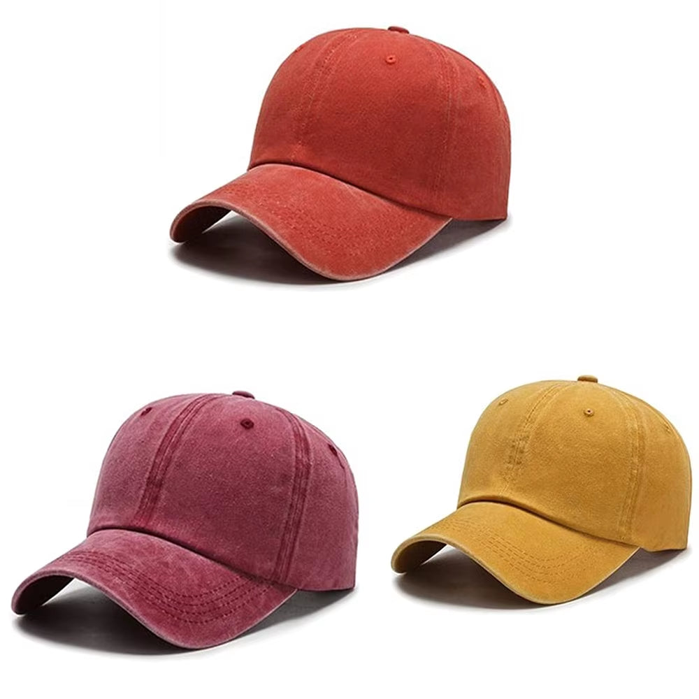 Men's and Women's Fashion Solid Baseball Caps - Snapback Casual Hip Hop Style Dad Hats