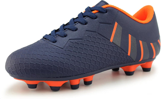Children's Outdoor Soccer Cleats for Firm Ground - Comfortable Athletic Footwear (Toddler/Little Kid/Big Kid)