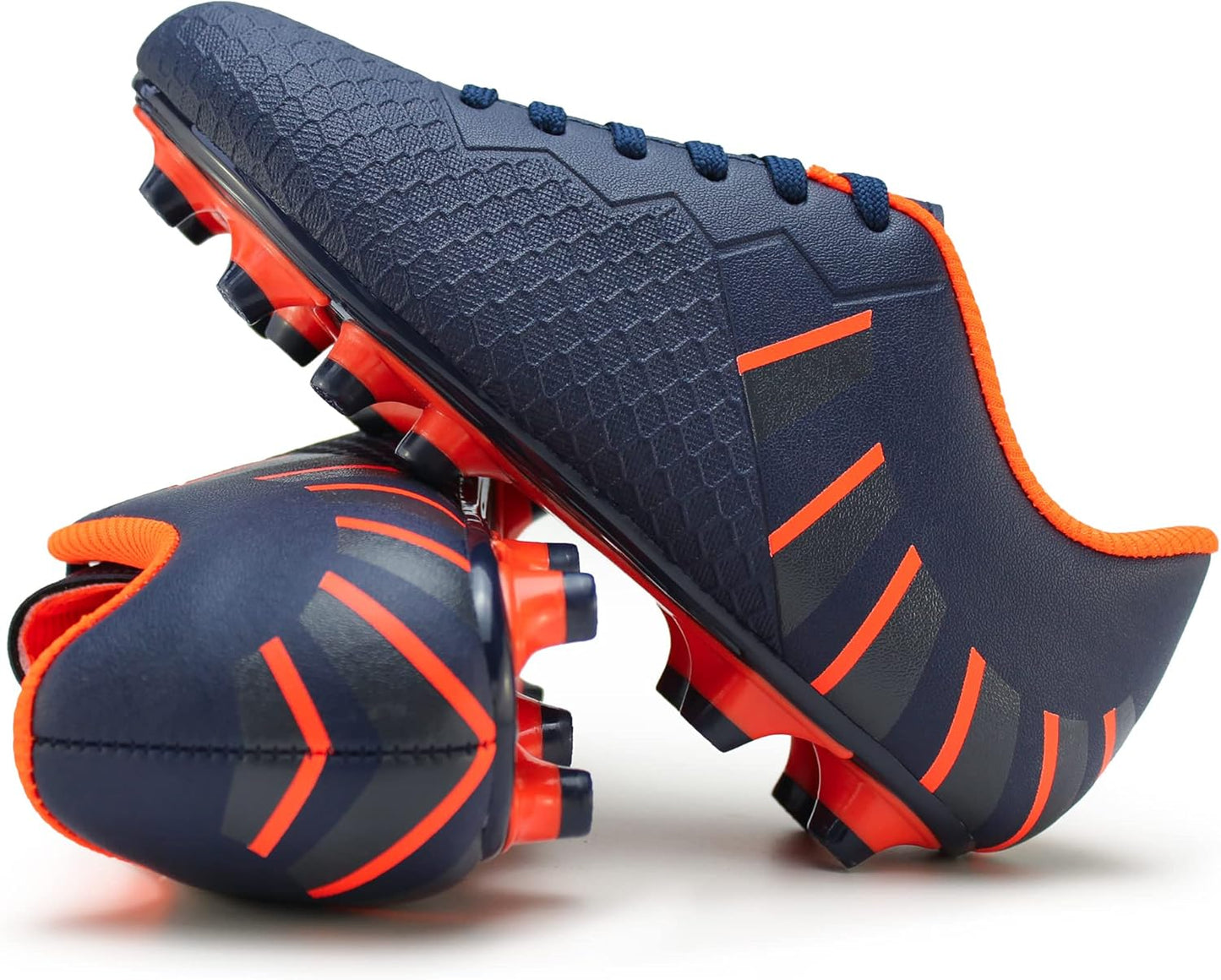 Children's Outdoor Soccer Cleats for Firm Ground - Comfortable Athletic Footwear (Toddler/Little Kid/Big Kid)