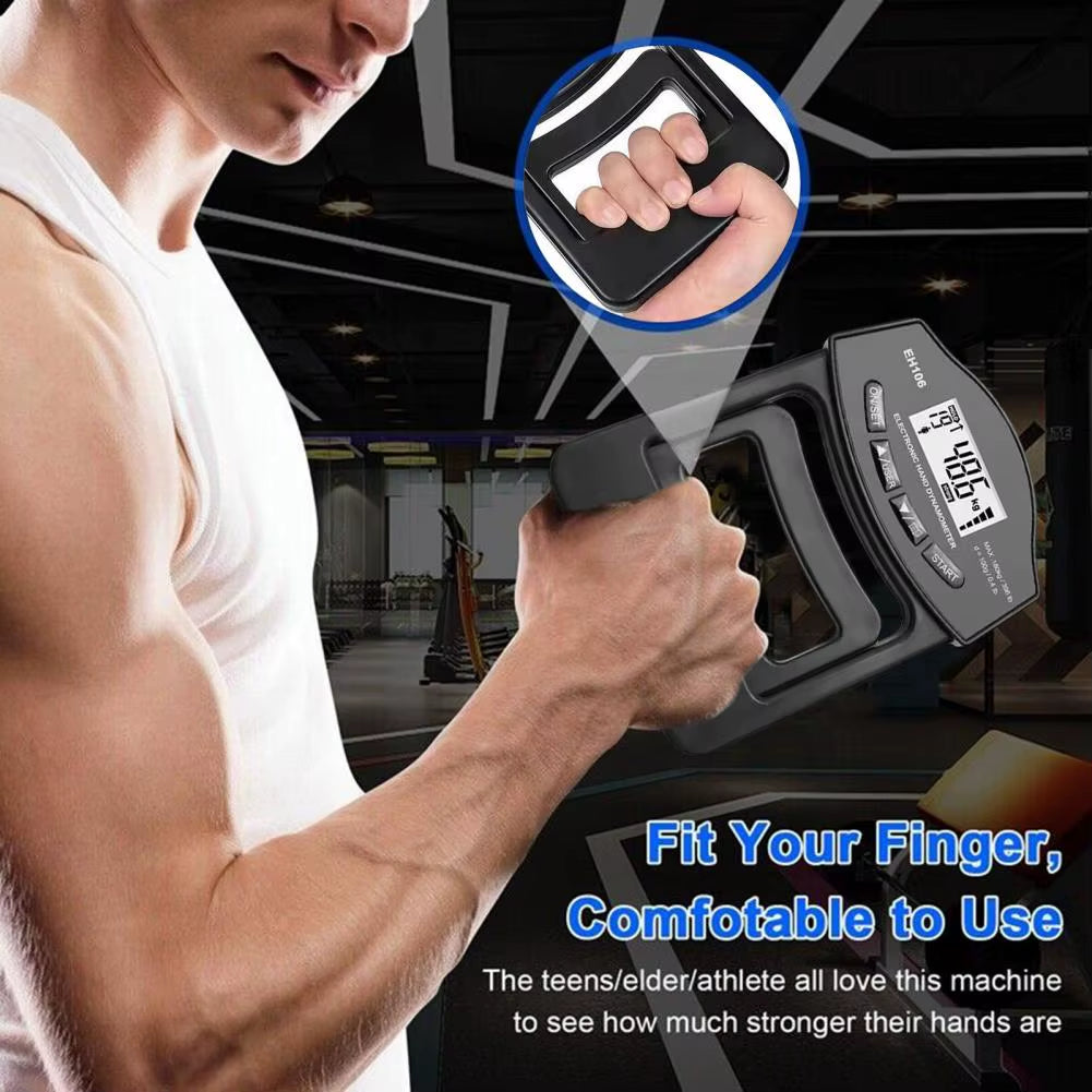 Digital Grip Strength Tester with LED Display for Hand Strength Evaluation
